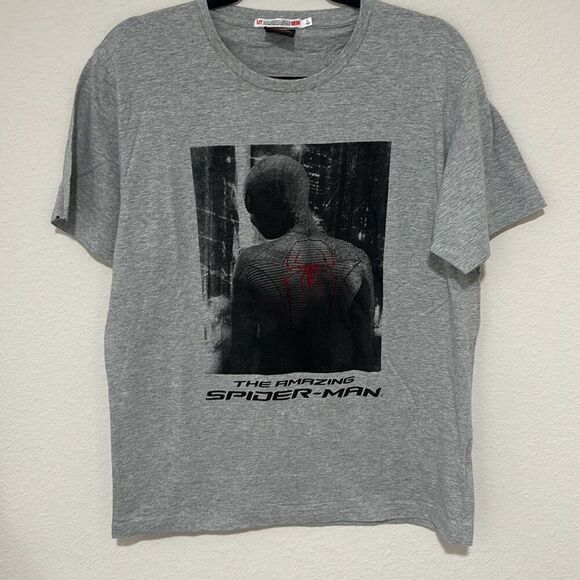 UT Uniqlo Mens Gray Heather The Amazing Spider-Man Graphic T-Shirt‎ Size Large - Picture 1 of 7